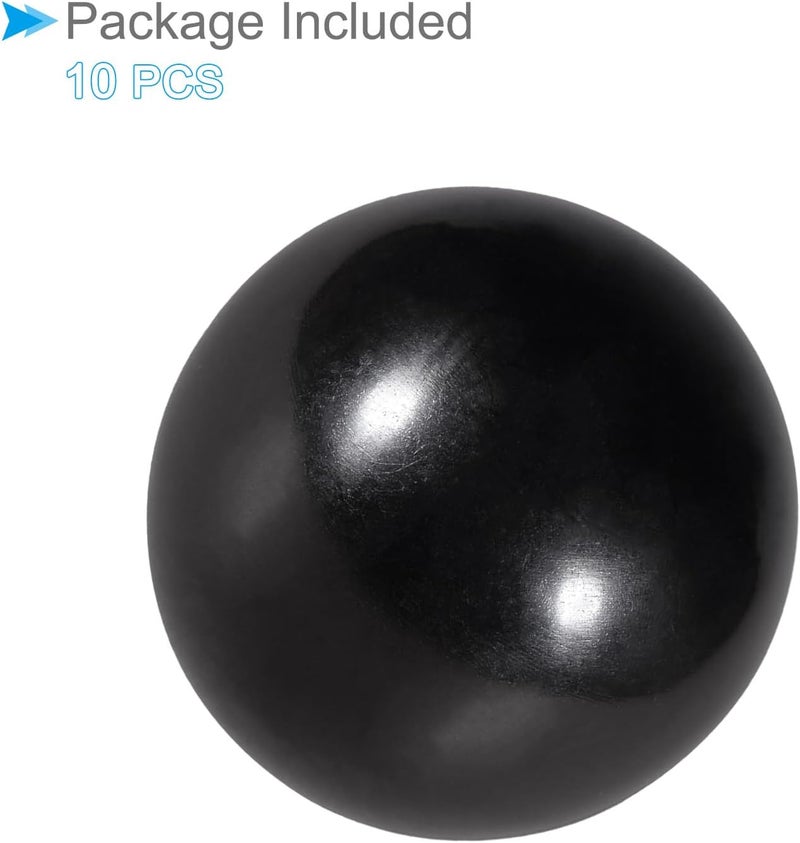 CoCud Thermoset Ball Knobs, M6 Female Thread 25mm Diameter, Plastic Metric Hand Screw Grip Black - (Applications: for Lathe Machinery Lever Handle), 10-Pieces - Image 5